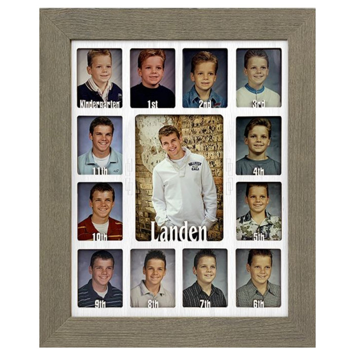 NorthlandFramesandGifts School Years Picture Frame, Personalized with
